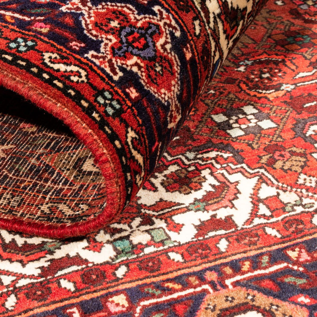 Tapis persan - Nomadic - 155 x 107 cm - rouge