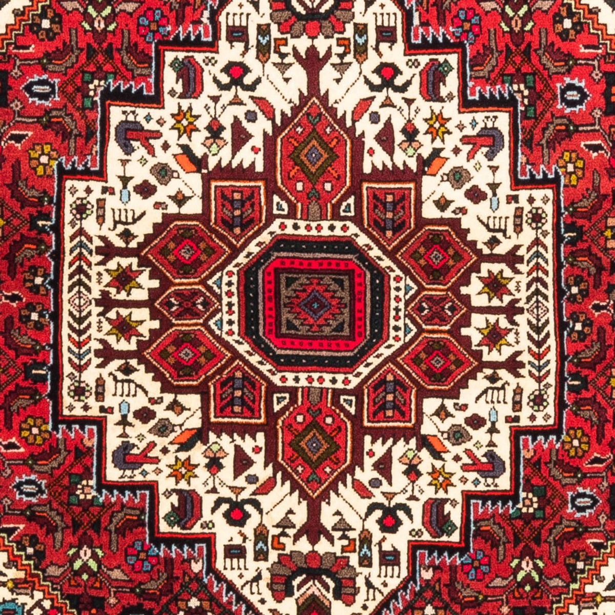 Tapis persan - Nomadic - 158 x 109 cm - rouge