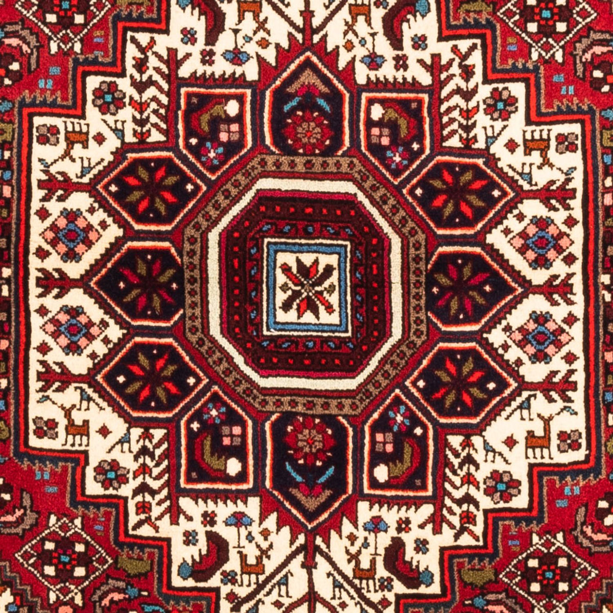 Tapis persan - Nomadic - 156 x 107 cm - rouge