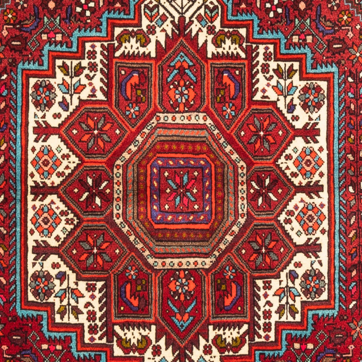 Tapis persan - Nomadic - 165 x 106 cm - rouge