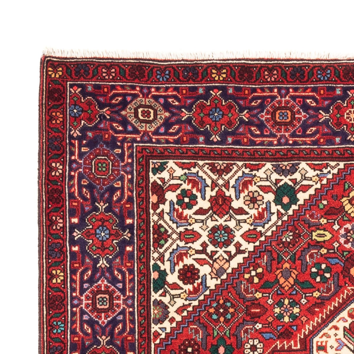Tapis persan - Nomadic - 144 x 110 cm - rouge