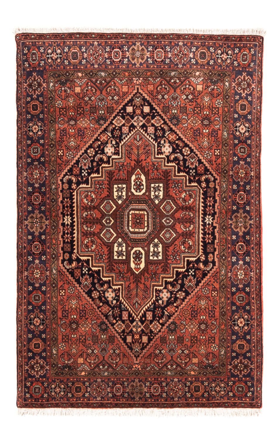 Tapis persan - Nomadic - 138 x 94 cm - rouille