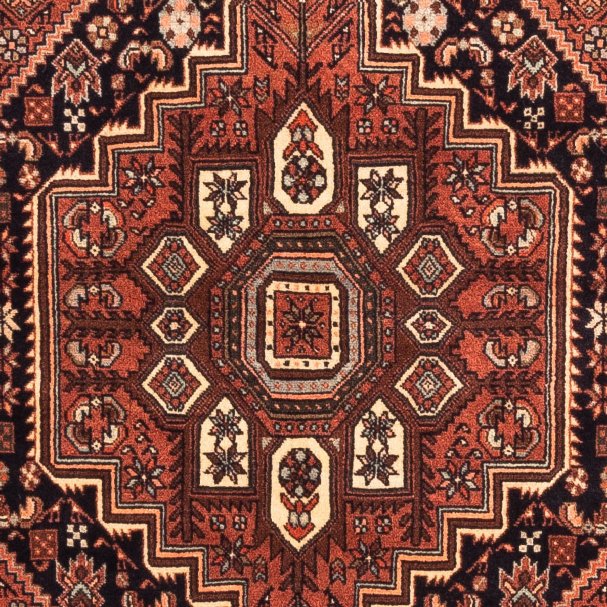 Tapis persan - Nomadic - 138 x 94 cm - rouille