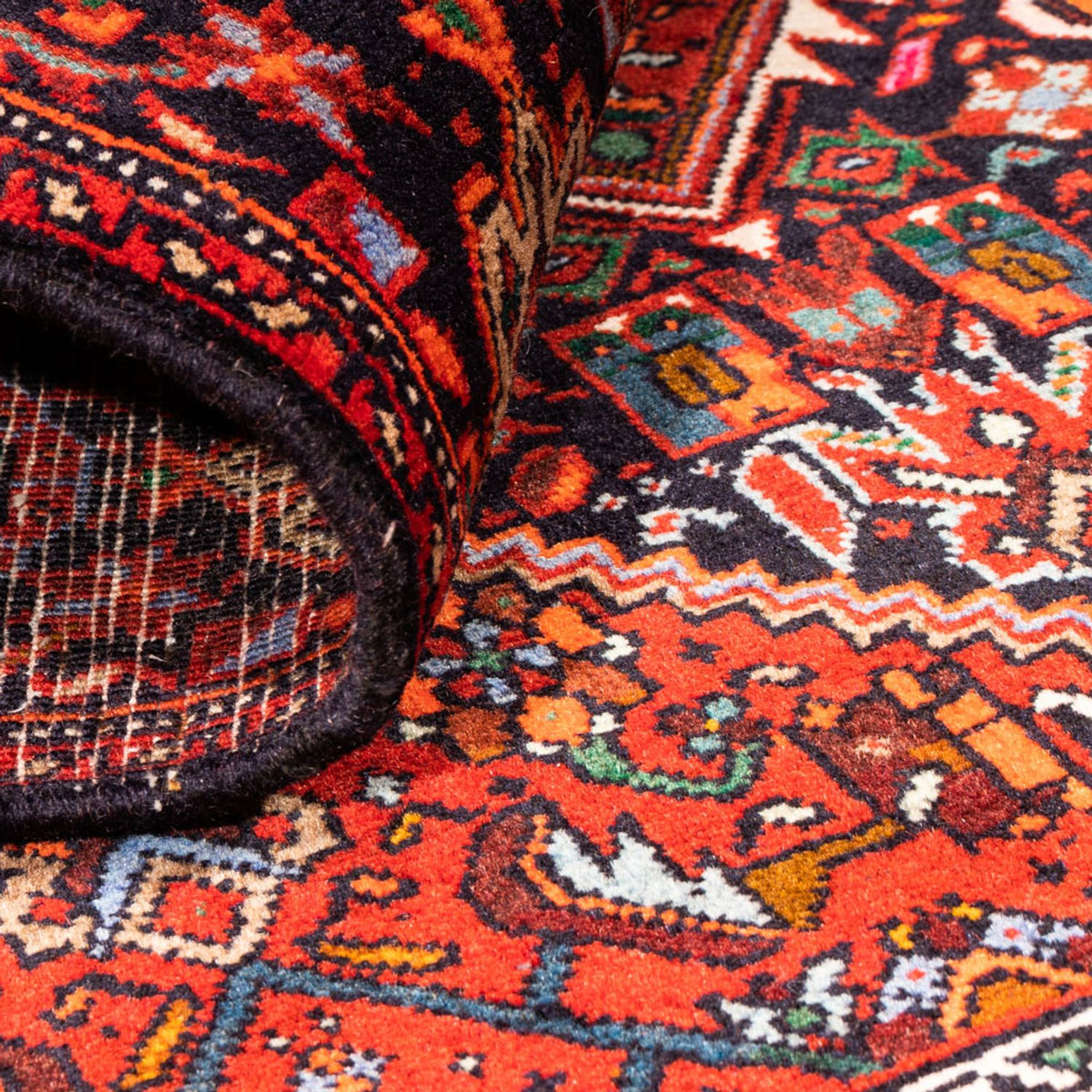 Tapis persan - Nomadic - 143 x 104 cm - rouge