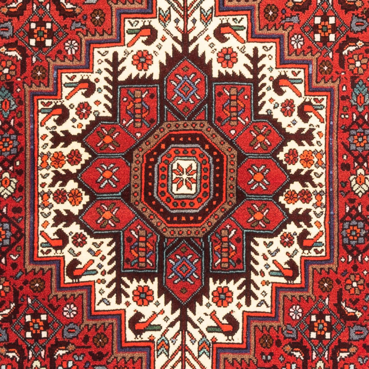 Tapis persan - Nomadic - 160 x 100 cm - rouge