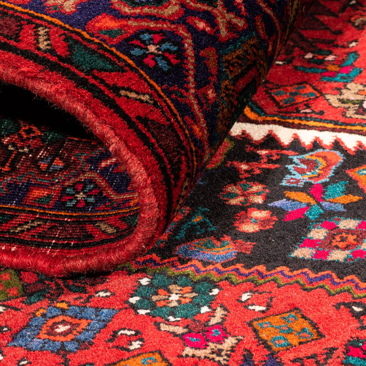 Tapis persan - Nomadic - 155 x 101 cm - rouge