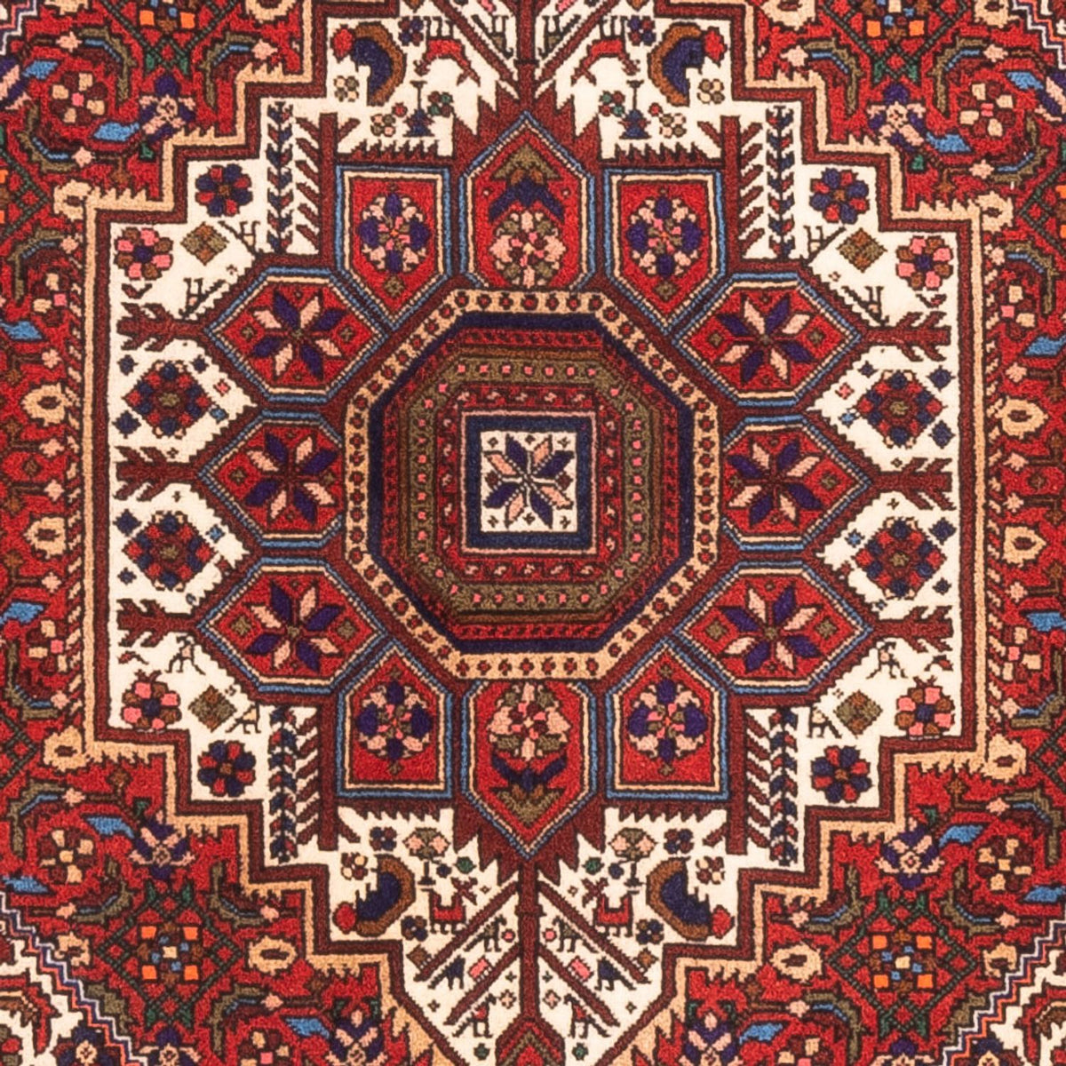Tapis persan - Nomadic - 148 x 98 cm - rouge