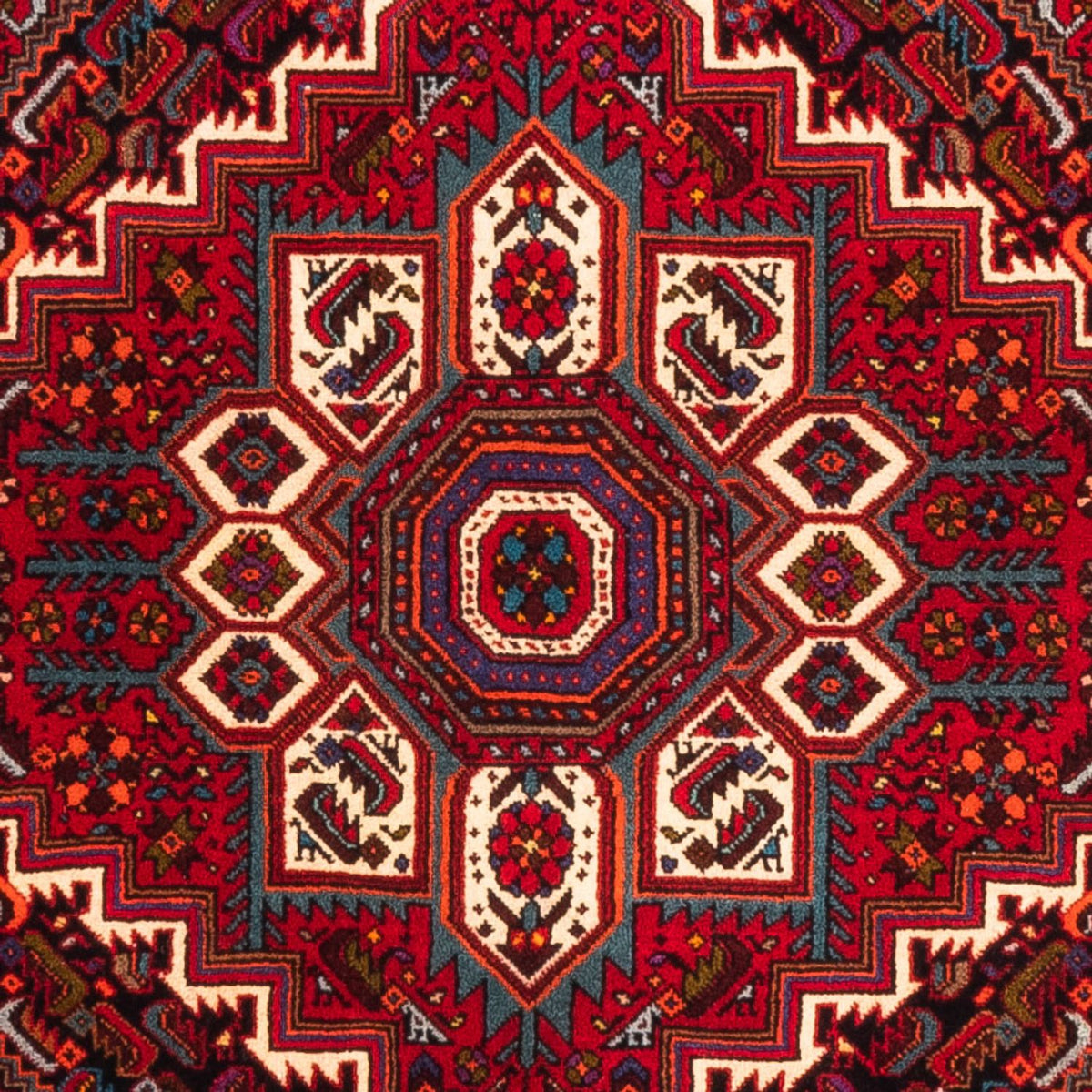 Tapis persan - Nomadic - 150 x 101 cm - rouge