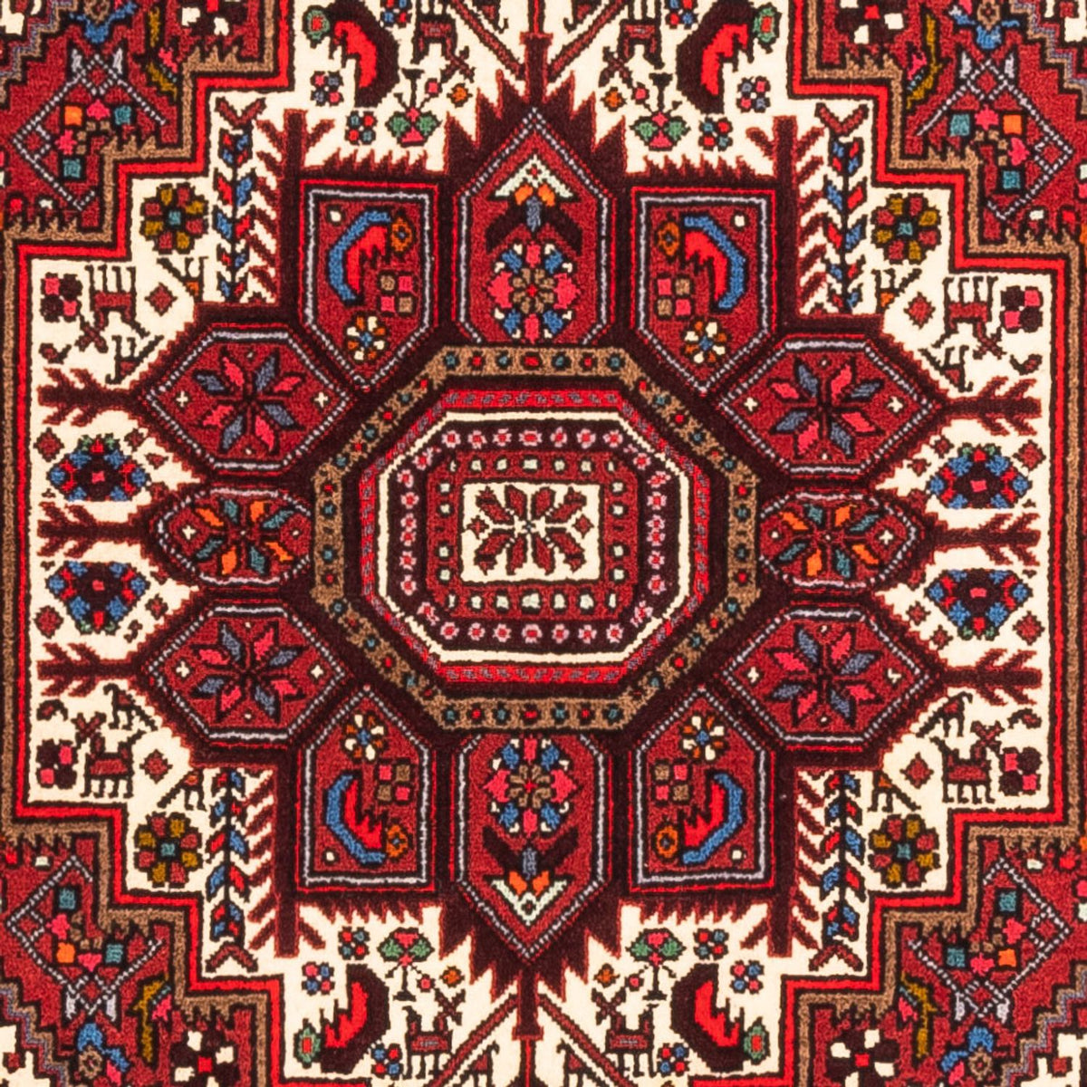 Tapis persan - Nomadic - 150 x 98 cm - rouge