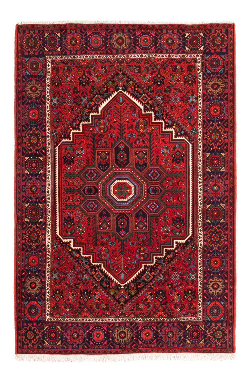 Tapis persan - Nomadic - 150 x 102 cm - rouge