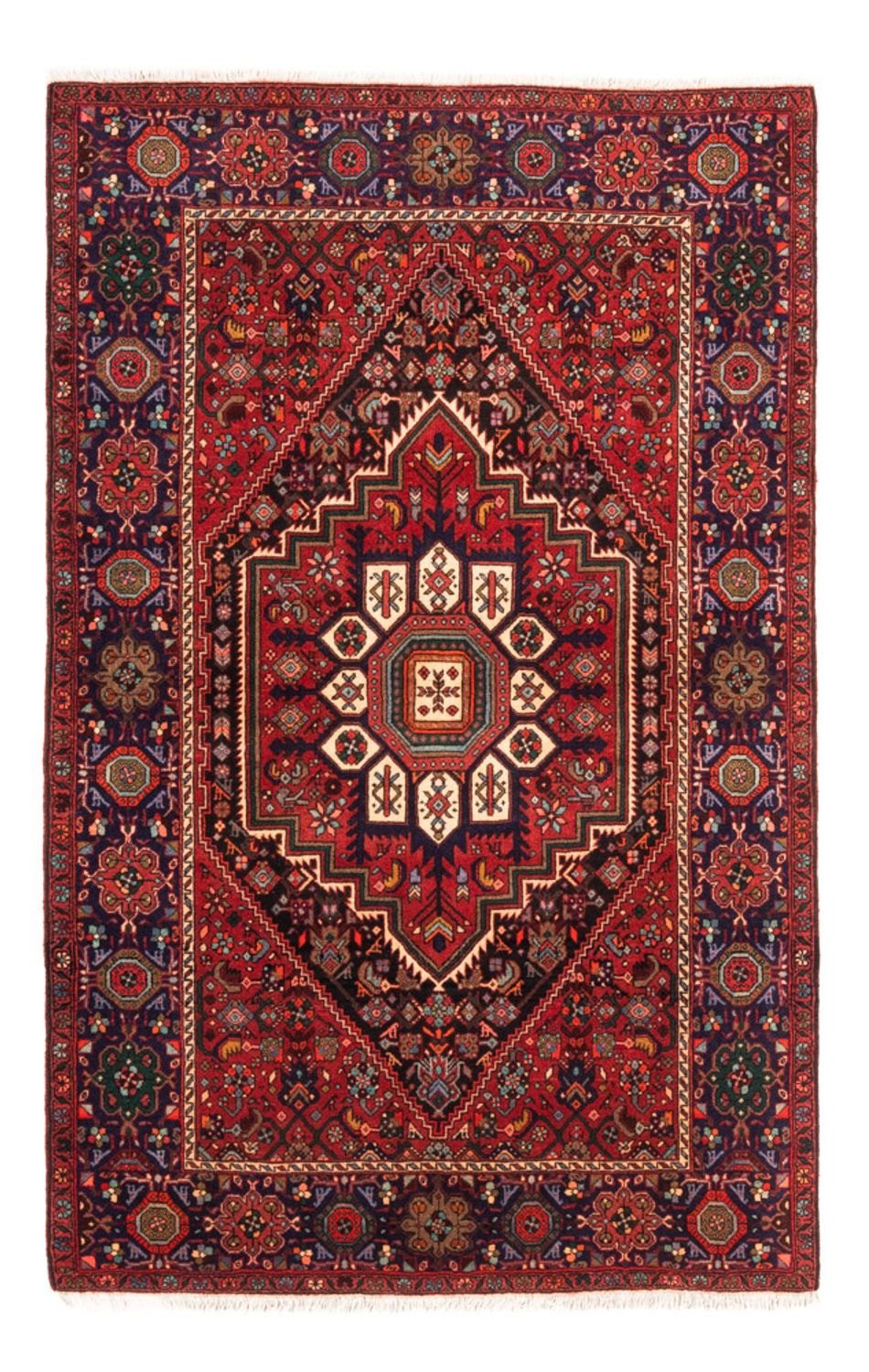 Tapis persan - Nomadic - 152 x 100 cm - rouge