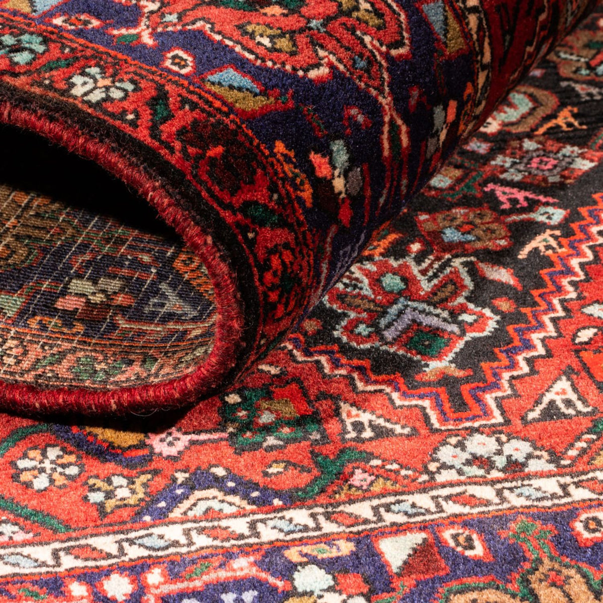 Tapis persan - Nomadic - 152 x 100 cm - rouge