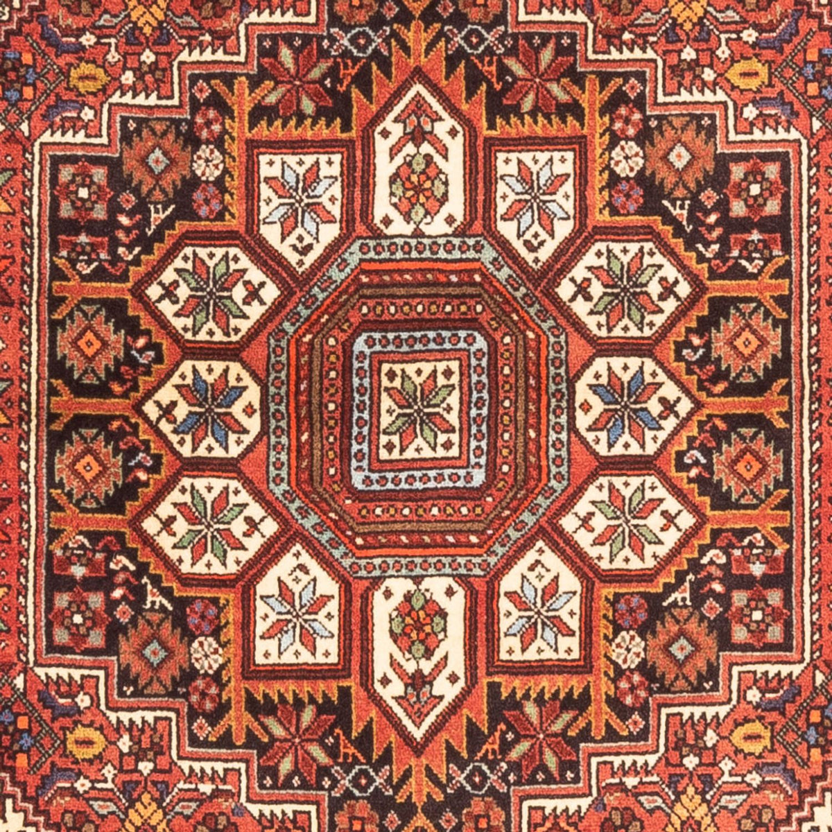 Tapis persan - Nomadic - 135 x 102 cm - rouge