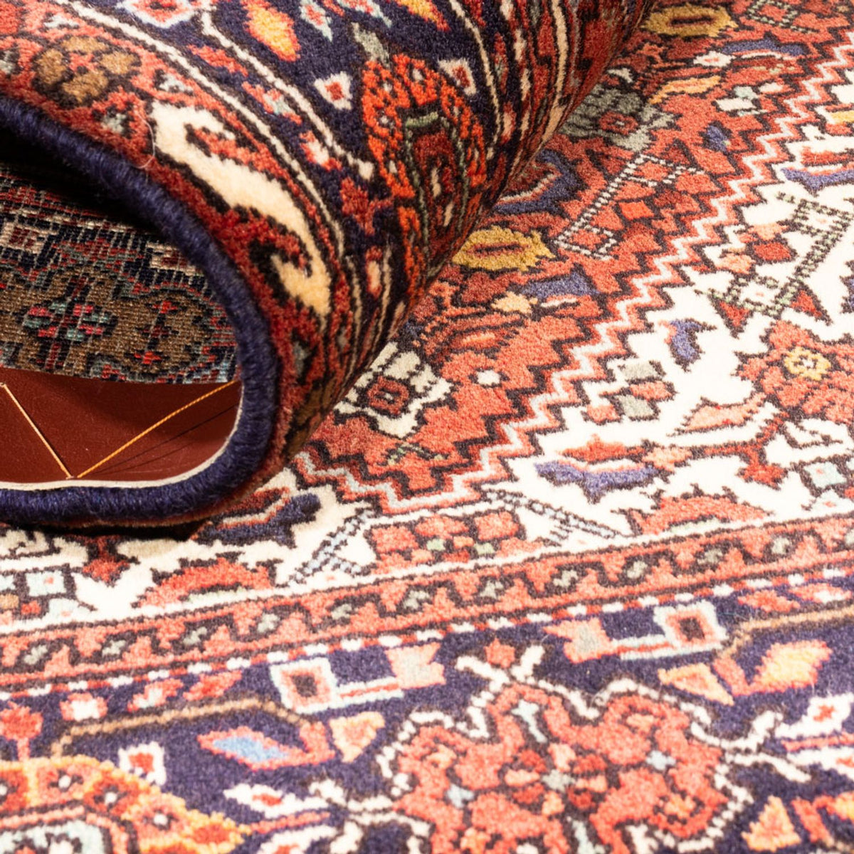 Tapis persan - Nomadic - 135 x 102 cm - rouge