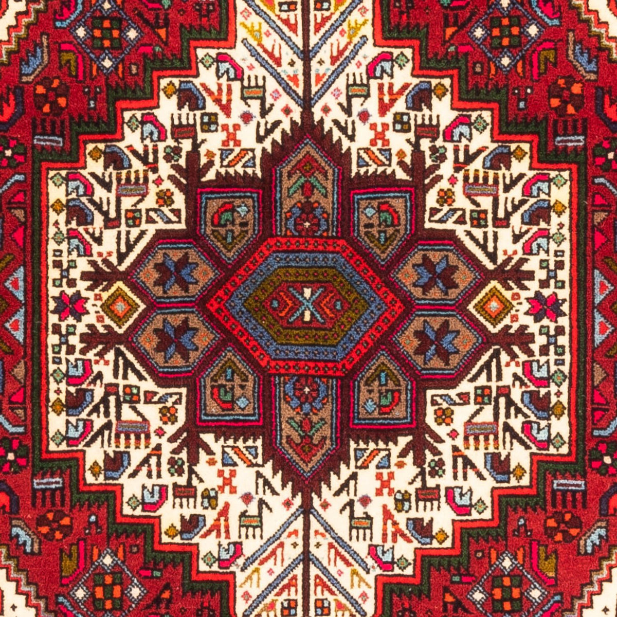 Tapis persan - Nomadic - 146 x 100 cm - rouge