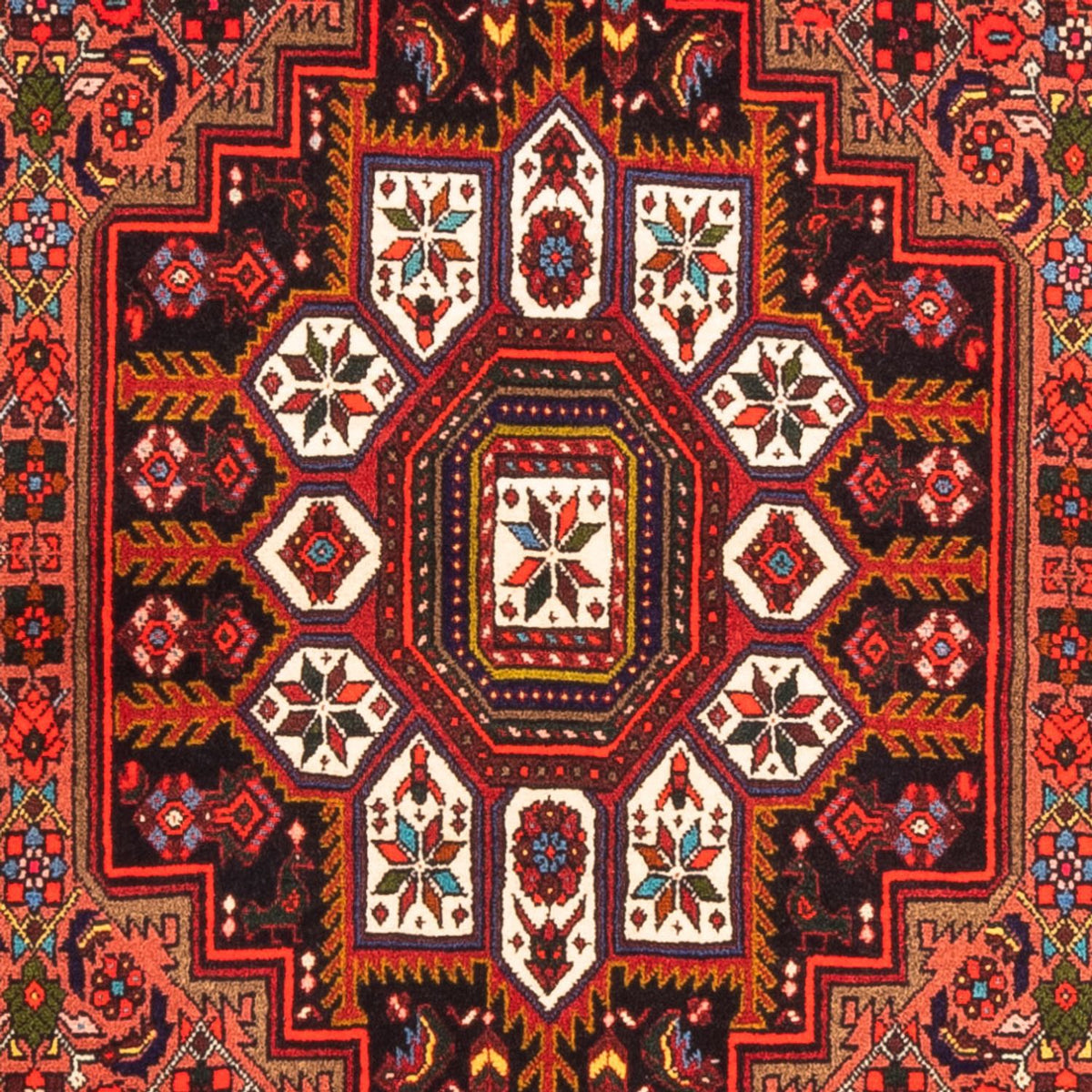 Tapis persan - Nomadic - 146 x 100 cm - rouge