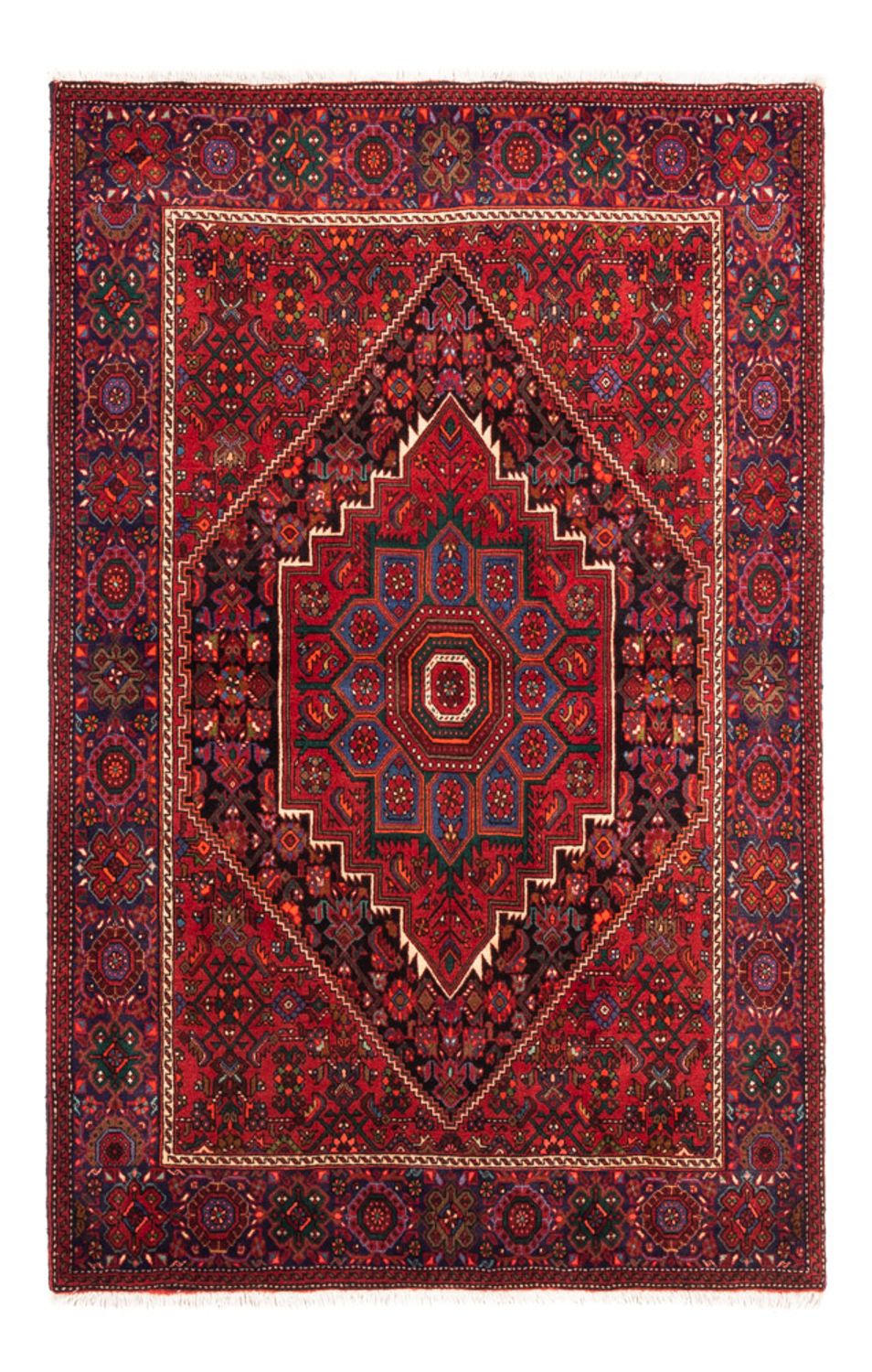 Tapis persan - Nomadic - 155 x 102 cm - rouge