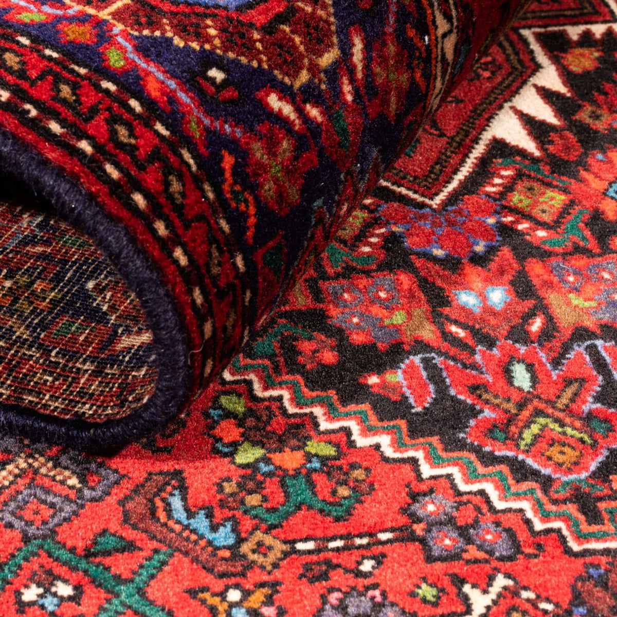 Tapis persan - Nomadic - 155 x 102 cm - rouge