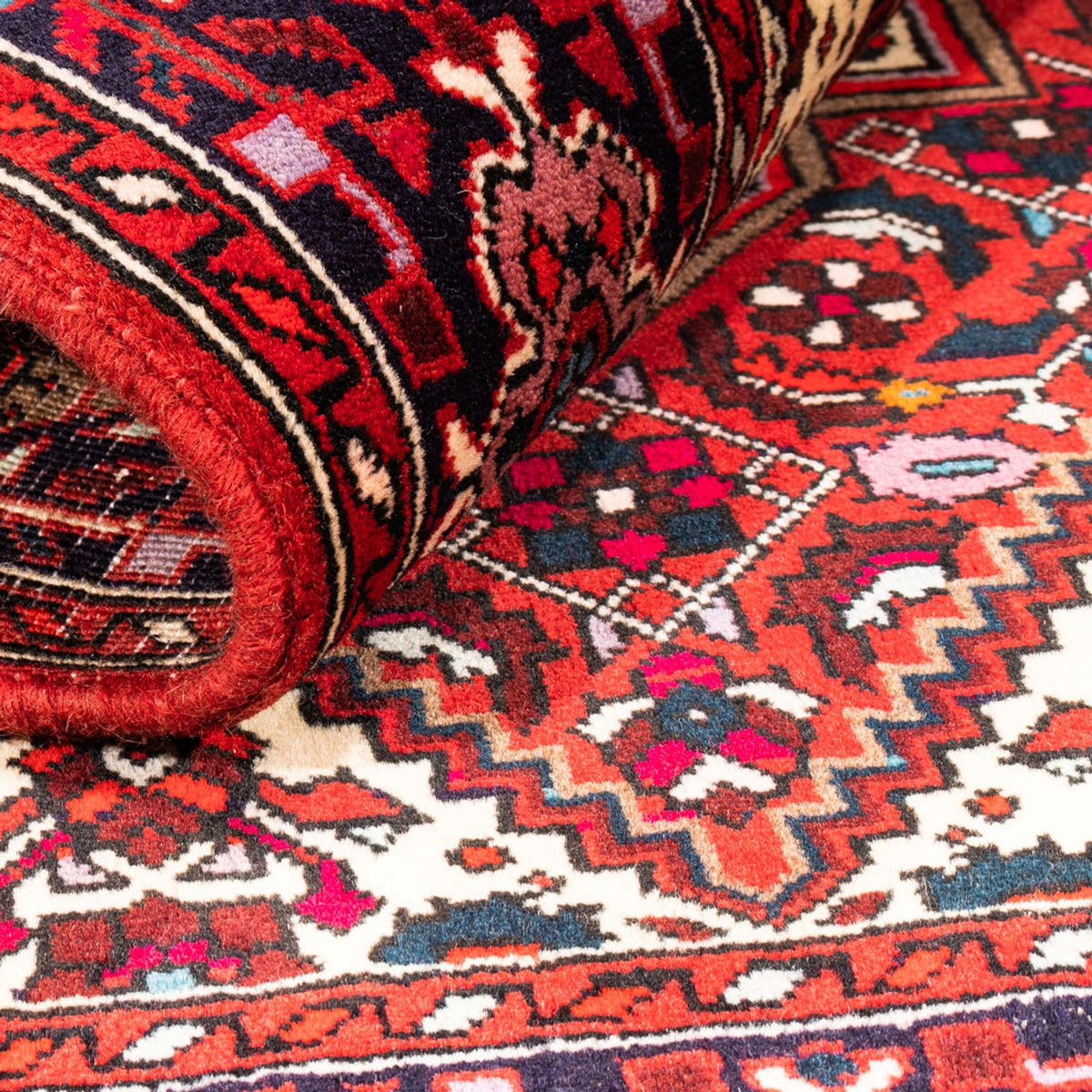 Tapis persan - Nomadic - 148 x 98 cm - rouge