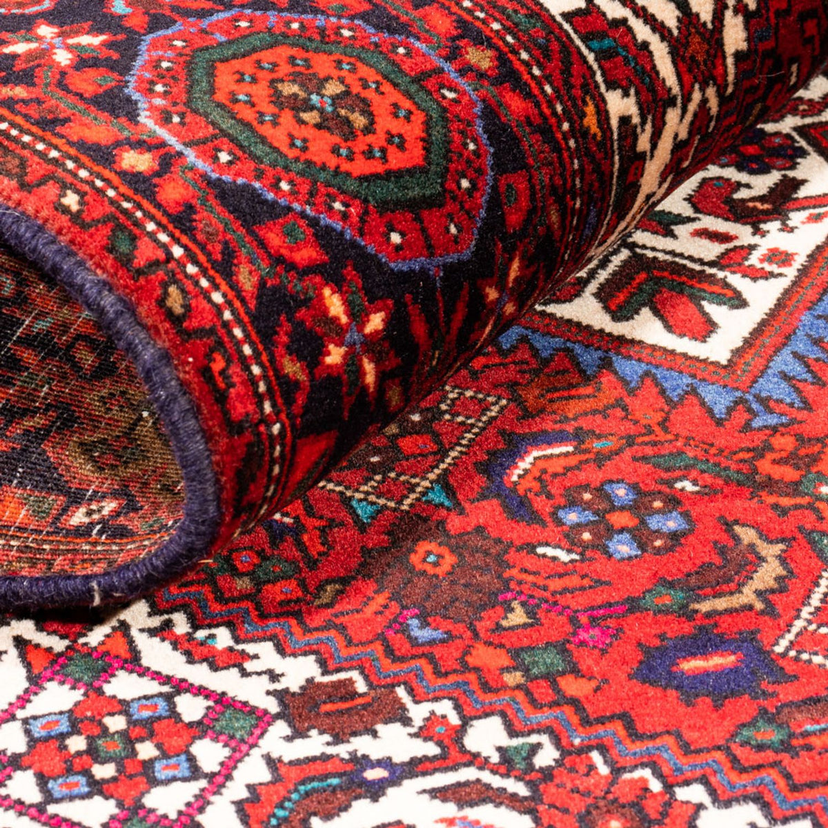 Tapis persan - Nomadic - 156 x 103 cm - rouge