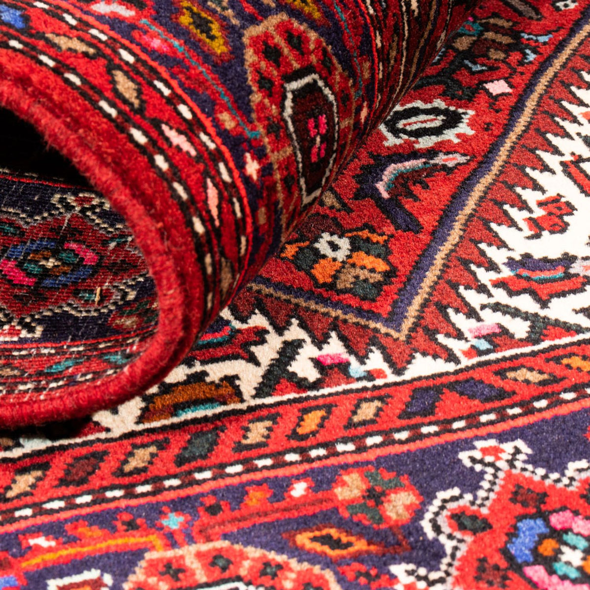Tapis persan - Nomadic - 152 x 100 cm - rouge