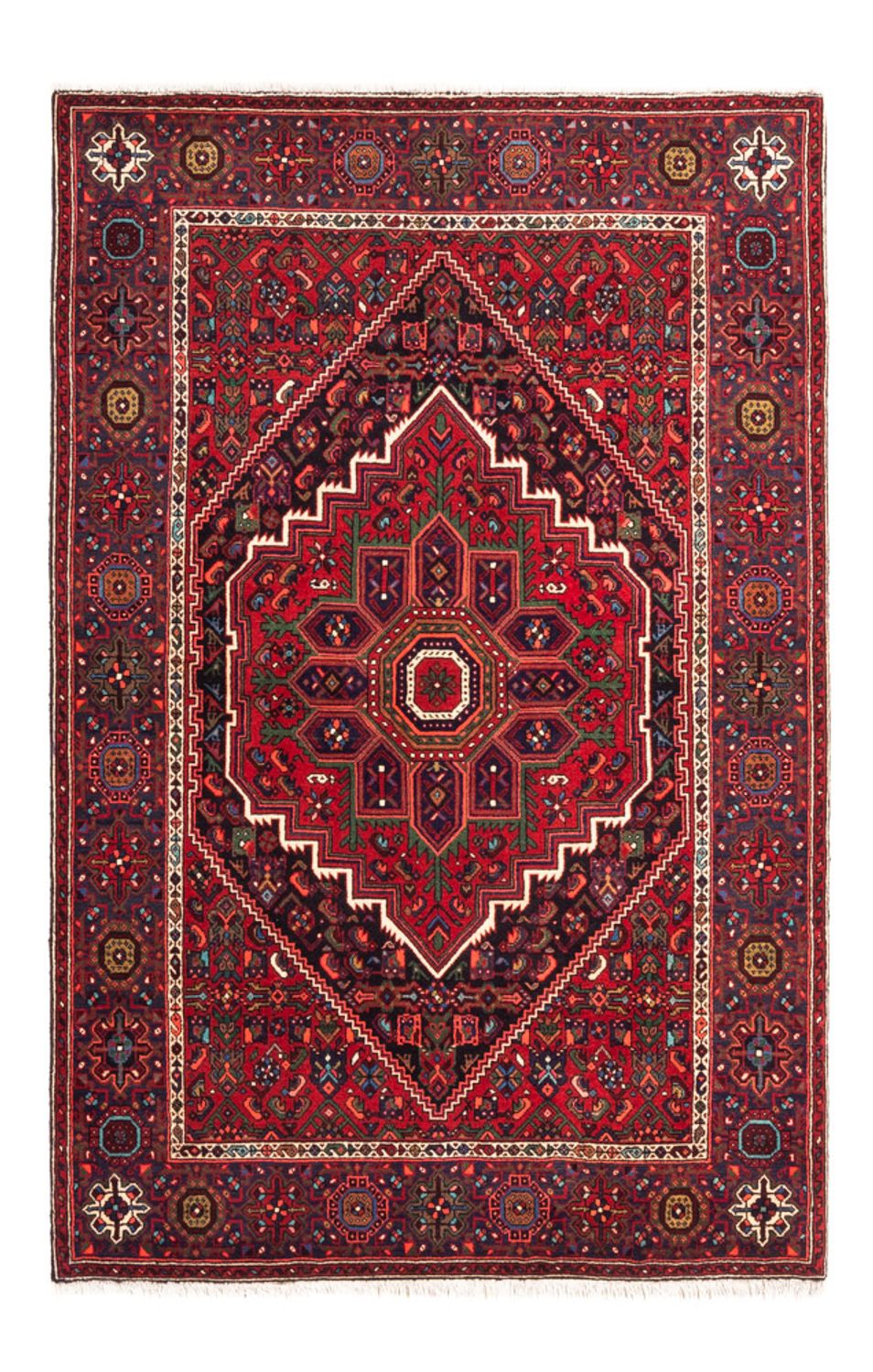 Tapis persan - Nomadic - 150 x 102 cm - rouge