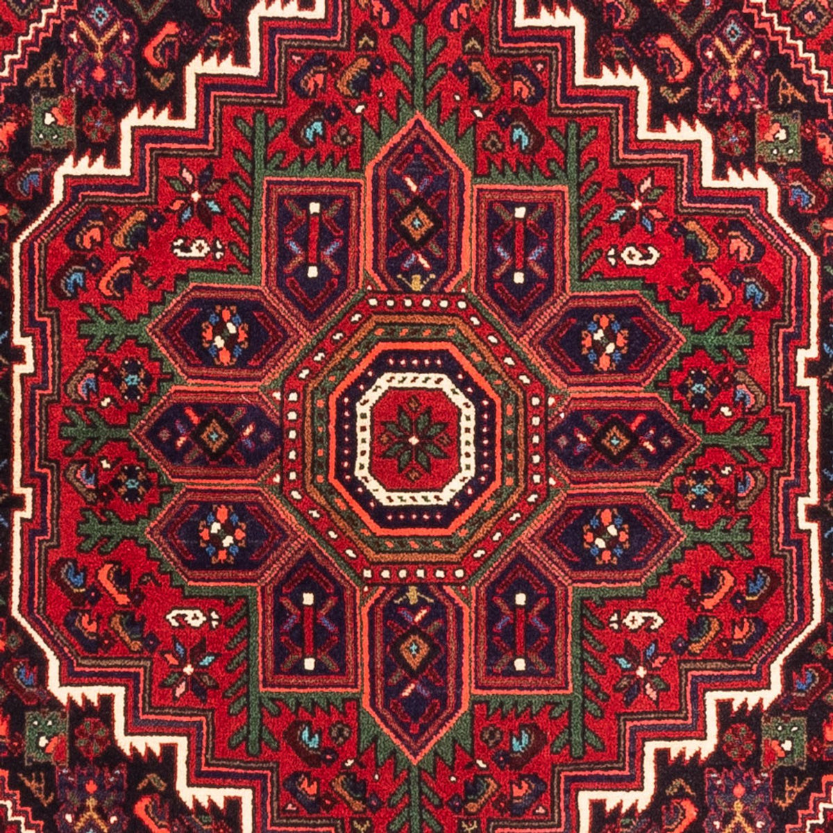 Tapis persan - Nomadic - 150 x 102 cm - rouge