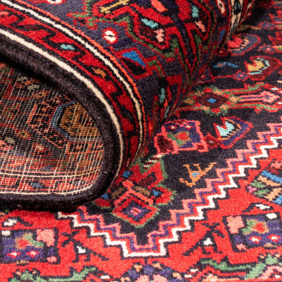 Tapis persan - Nomadic - 150 x 102 cm - rouge