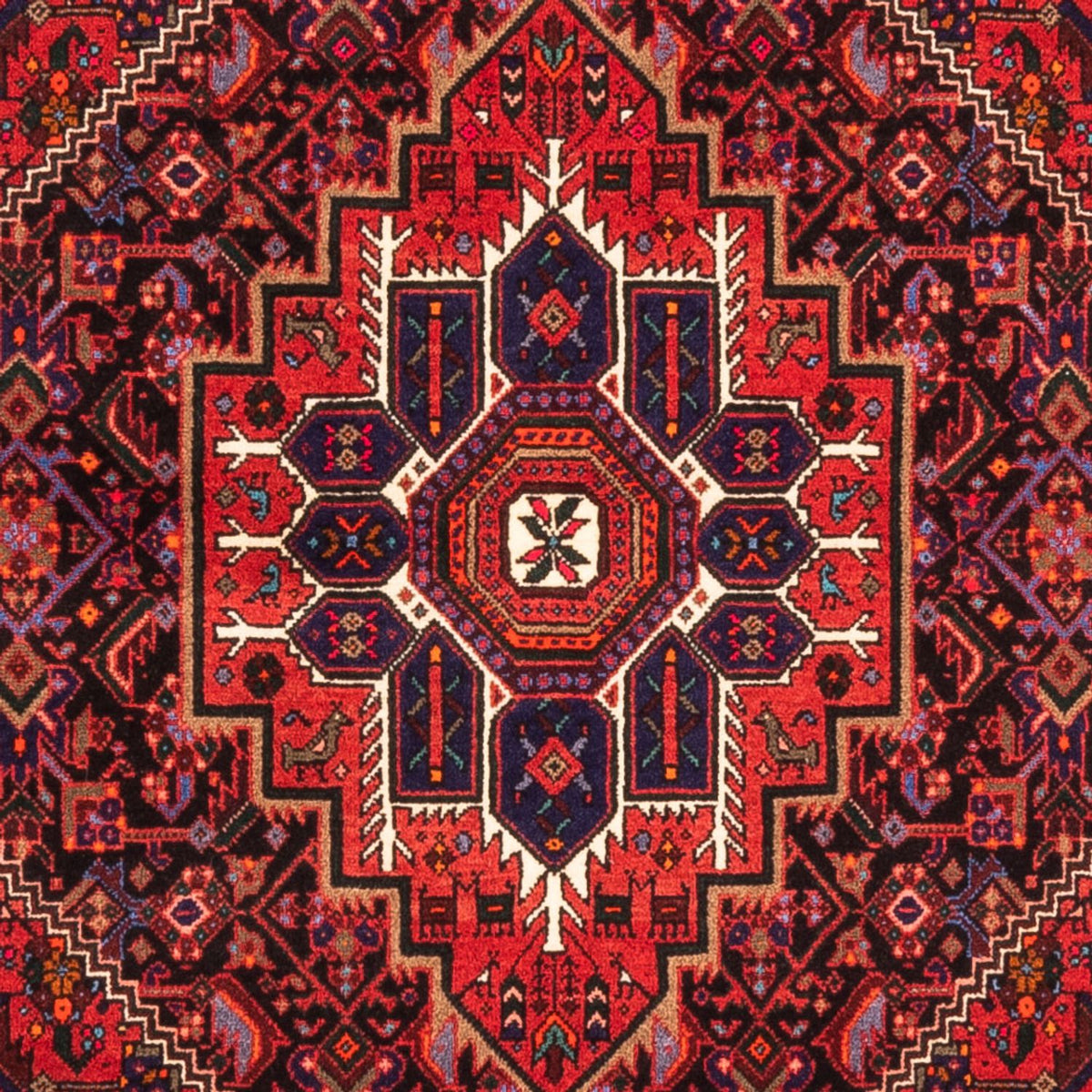 Tapis persan - Nomadic - 148 x 102 cm - rouge