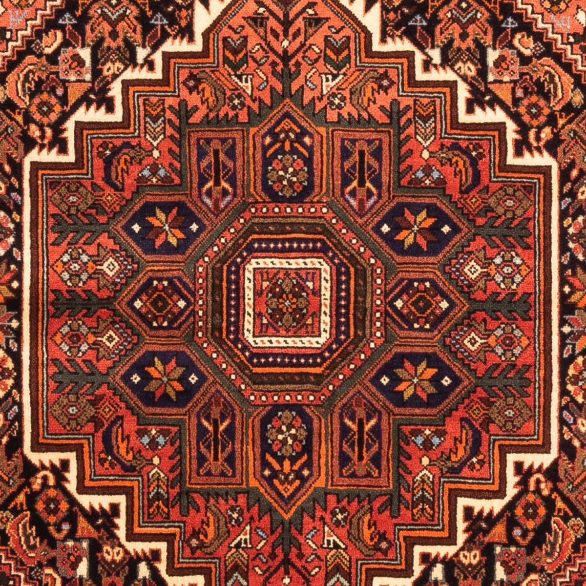 Tapis persan - Nomadic - 160 x 100 cm - rouge