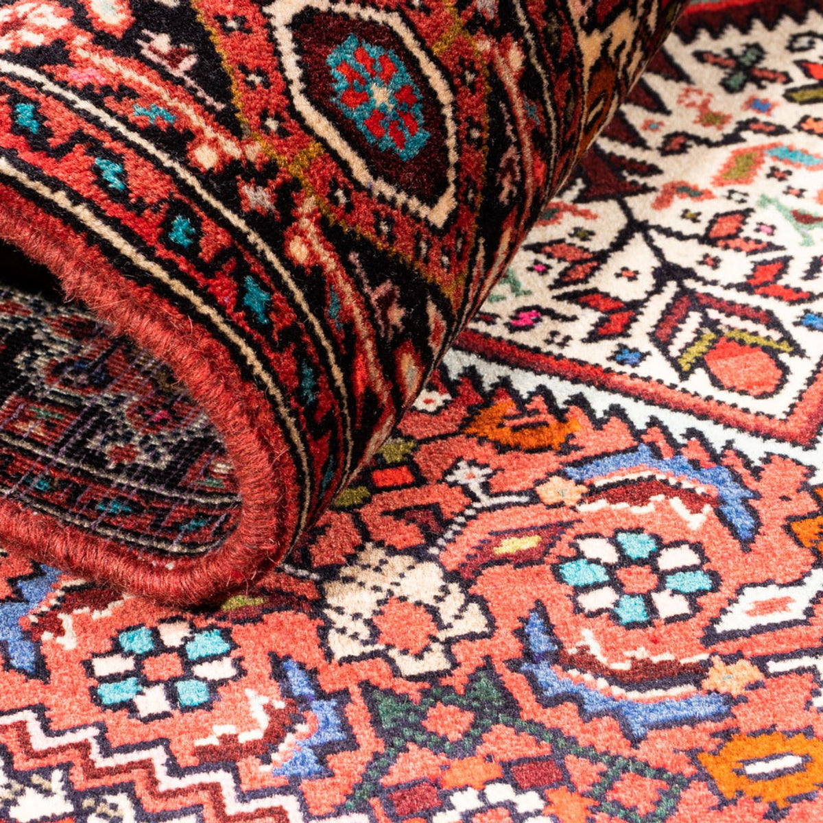 Tapis persan - Nomadic - 166 x 104 cm - rouge