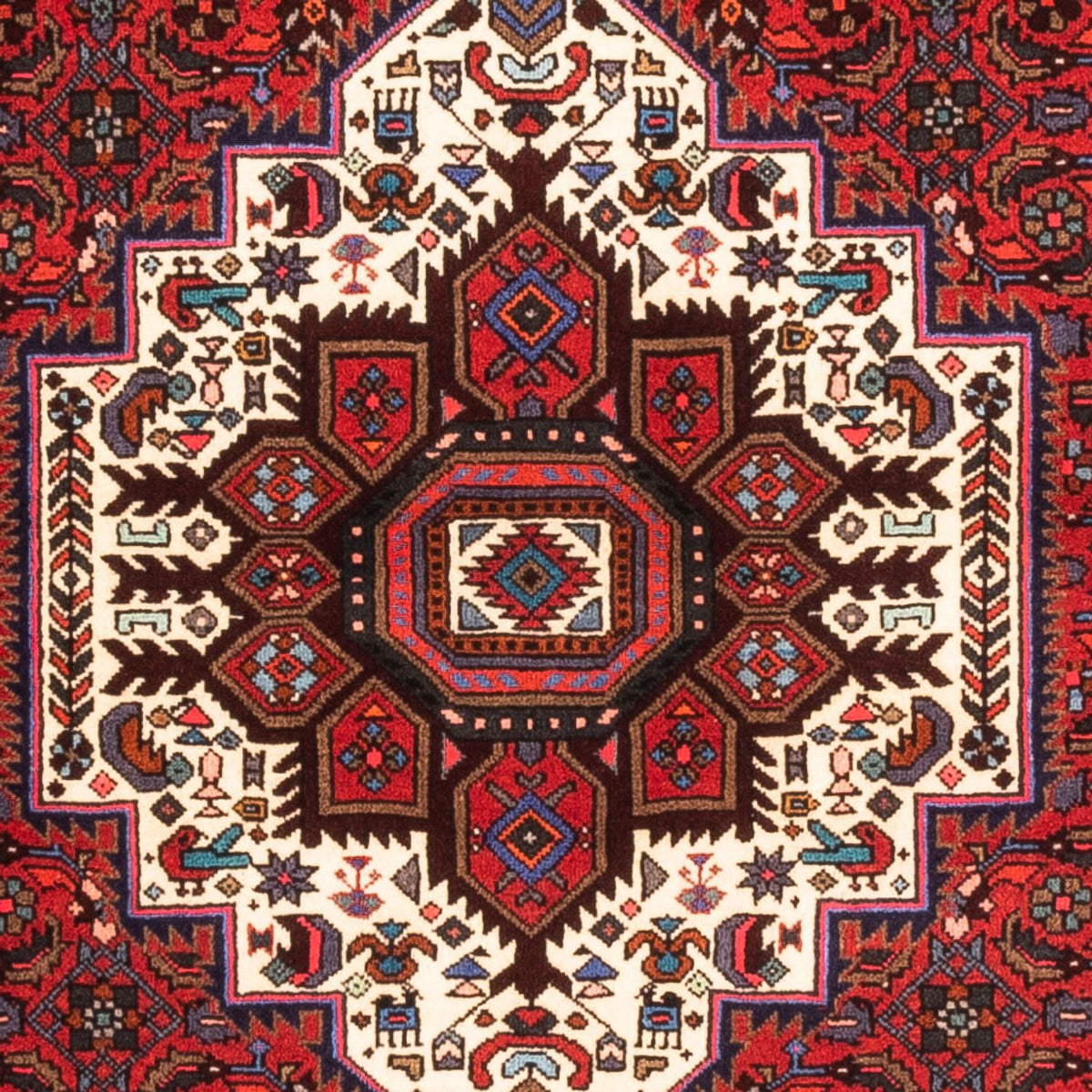 Tapis persan - Nomadic - 147 x 100 cm - rouge