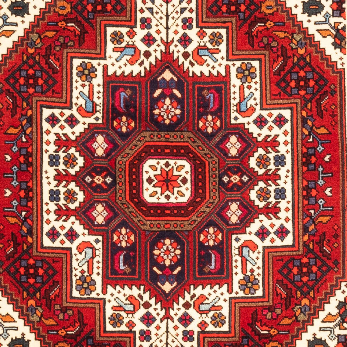 Tapis persan - Nomadic - 150 x 97 cm - rouge