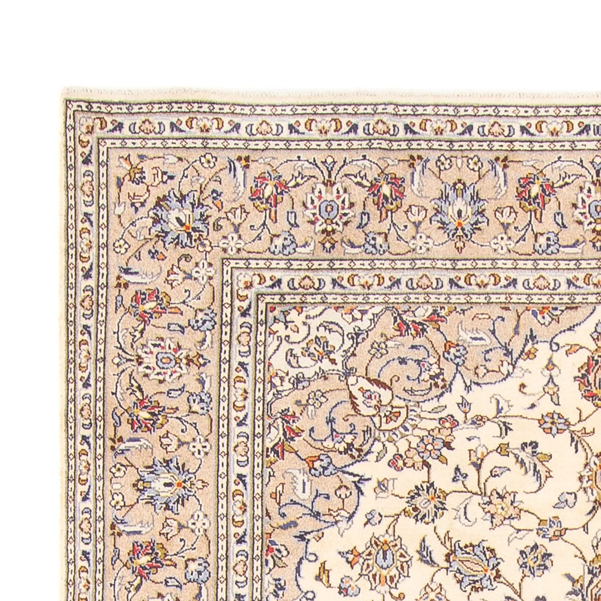 Tapis persan - Keshan - 274 x 197 cm - crème