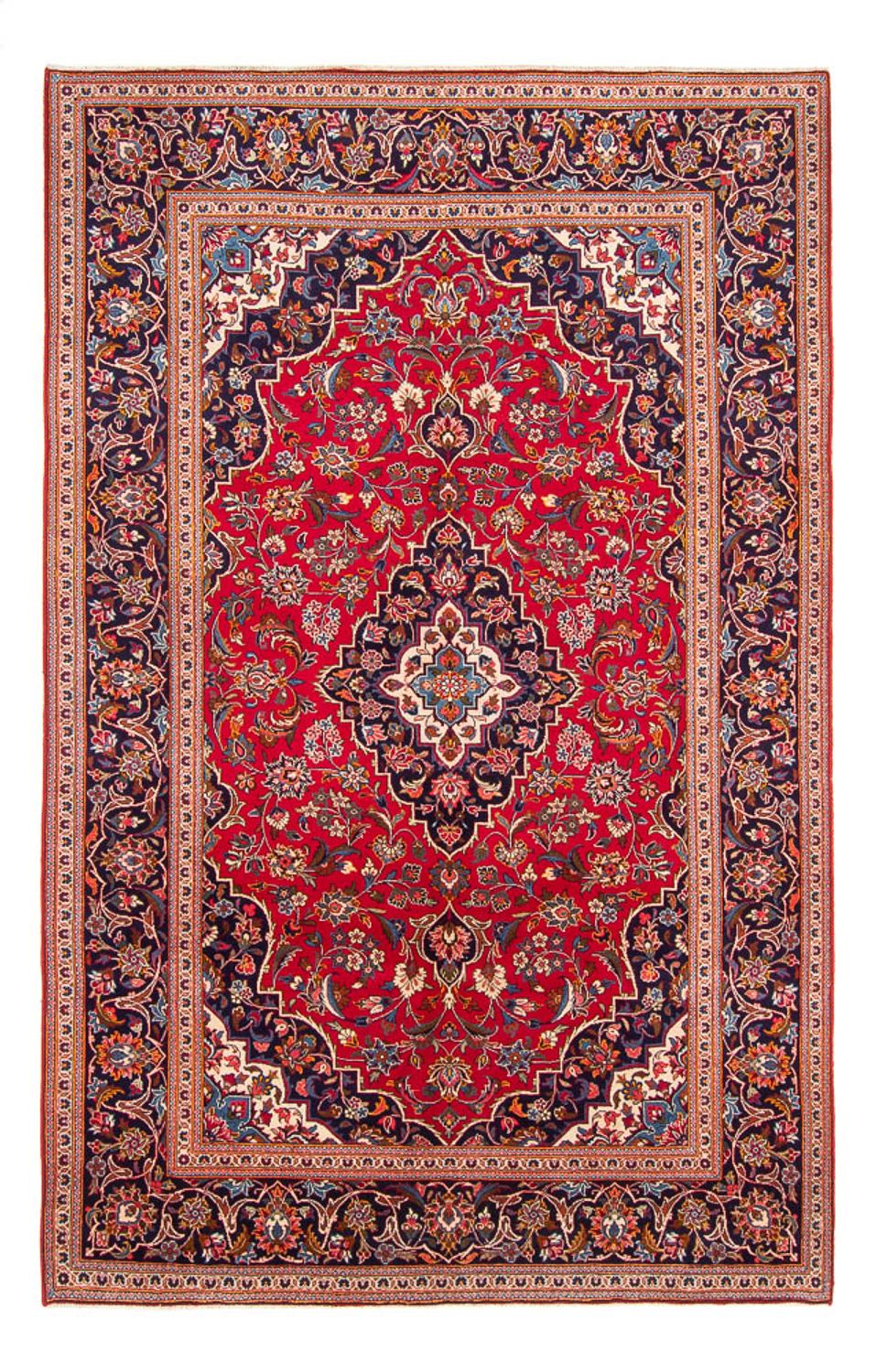 Tapis persan - Keshan - 293 x 195 cm - rouge