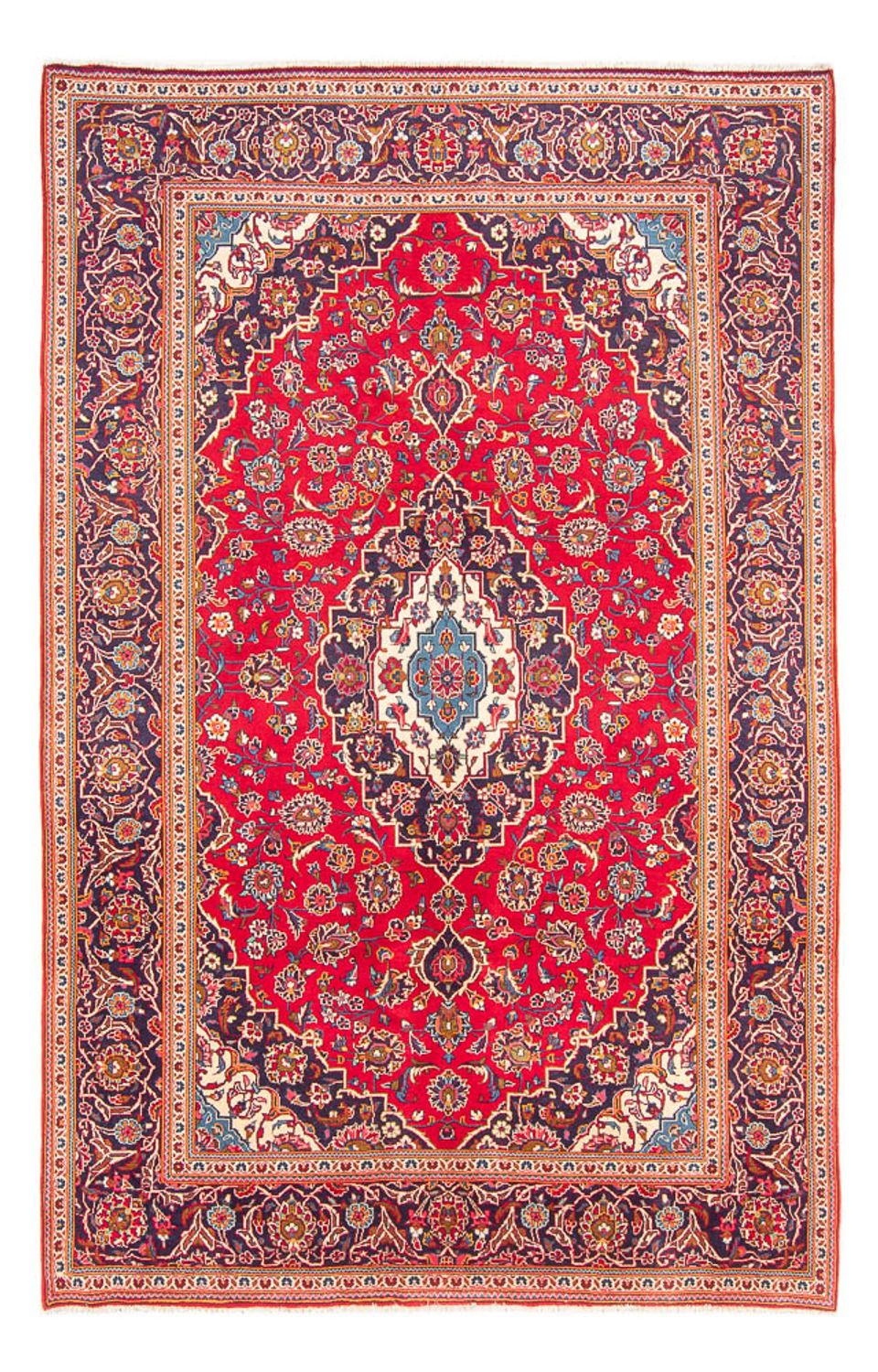 Tapis persan - Keshan - 295 x 196 cm - rouge