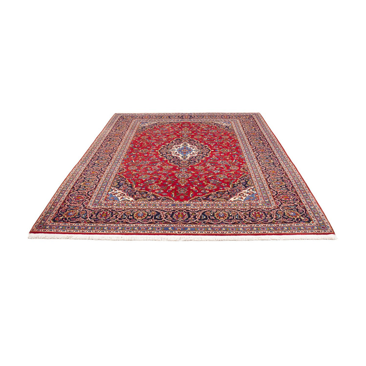 Tapis persan - Keshan - 293 x 202 cm - rouge