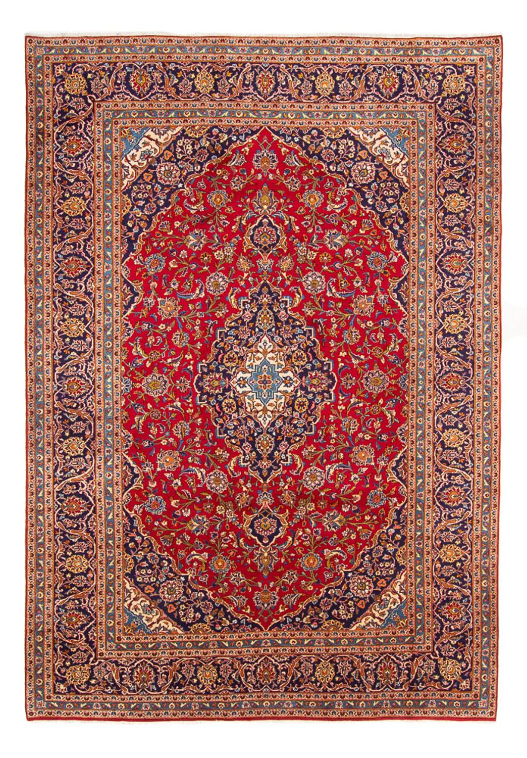 Tapis persan - Keshan - 343 x 242 cm - rouge