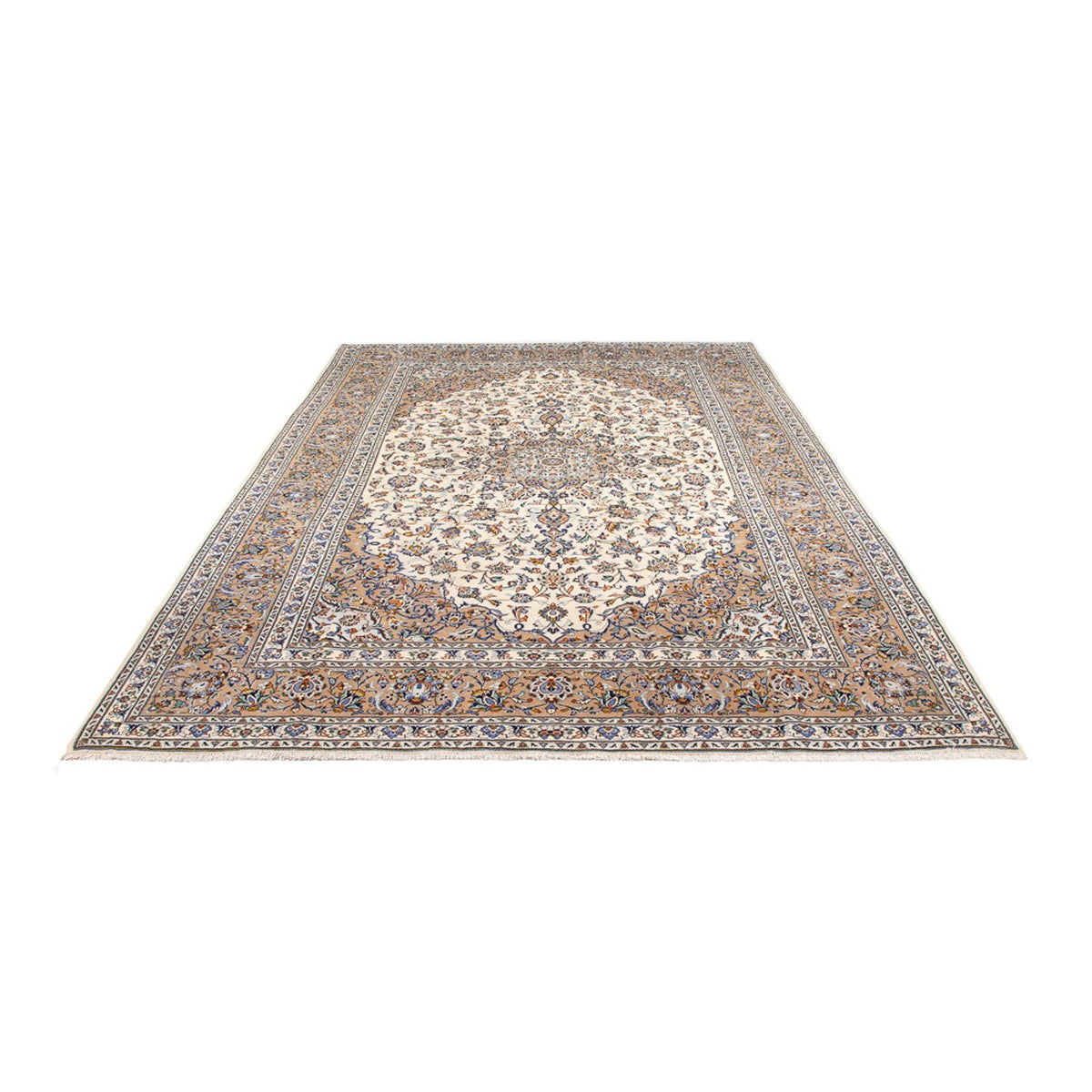 Tapis persan - Keshan - 356 x 240 cm - crème
