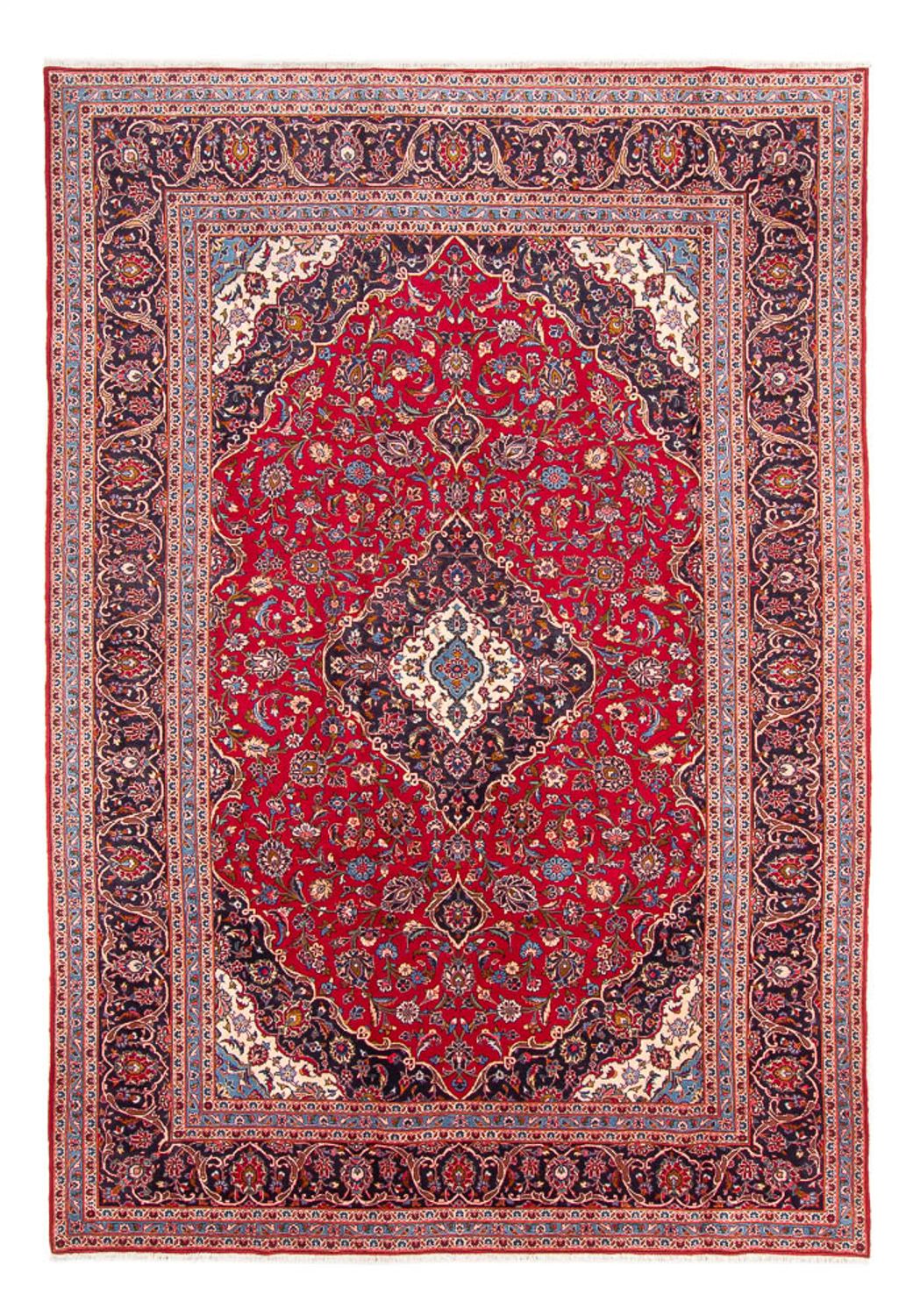 Tapis persan - Keshan - 359 x 244 cm - rouge