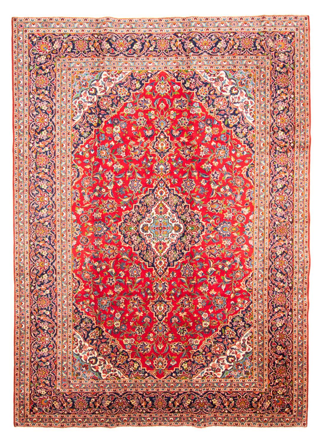 Tapis persan - Keshan - 377 x 269 cm - rouge