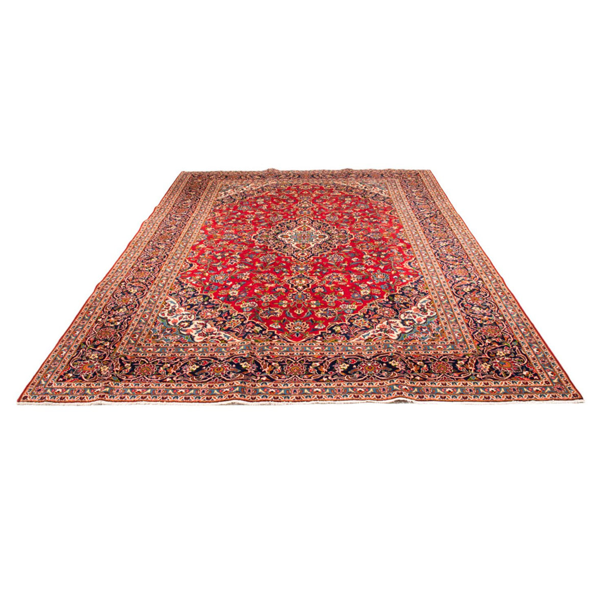 Tapis persan - Keshan - 377 x 269 cm - rouge