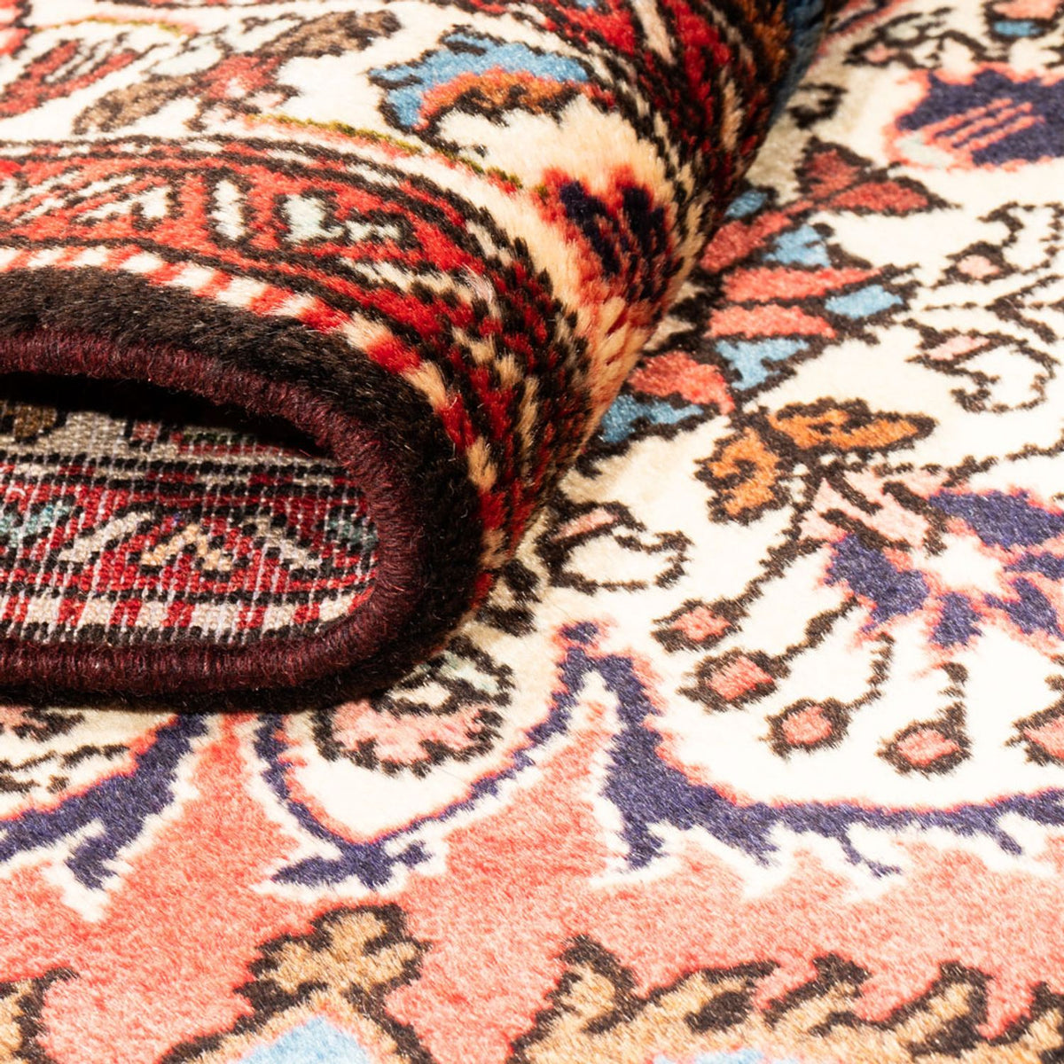 Tapis de couloir Tapis persan - Nomadic - 190 x 77 cm - crème