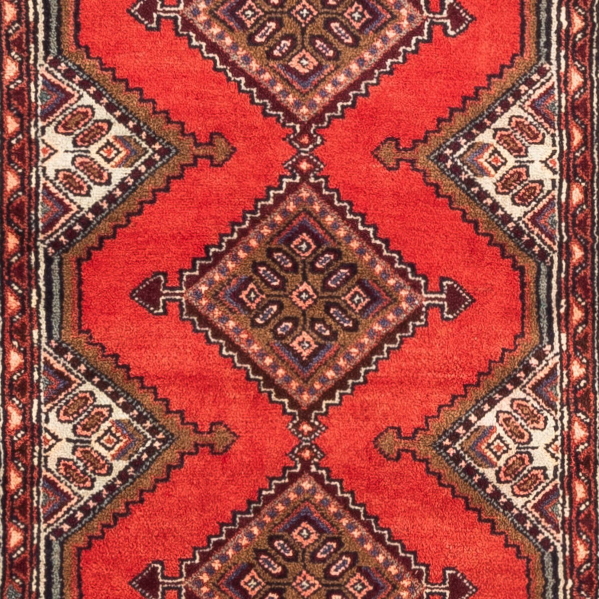Tapis de couloir Tapis persan - Nomadic - 185 x 75 cm - rouge