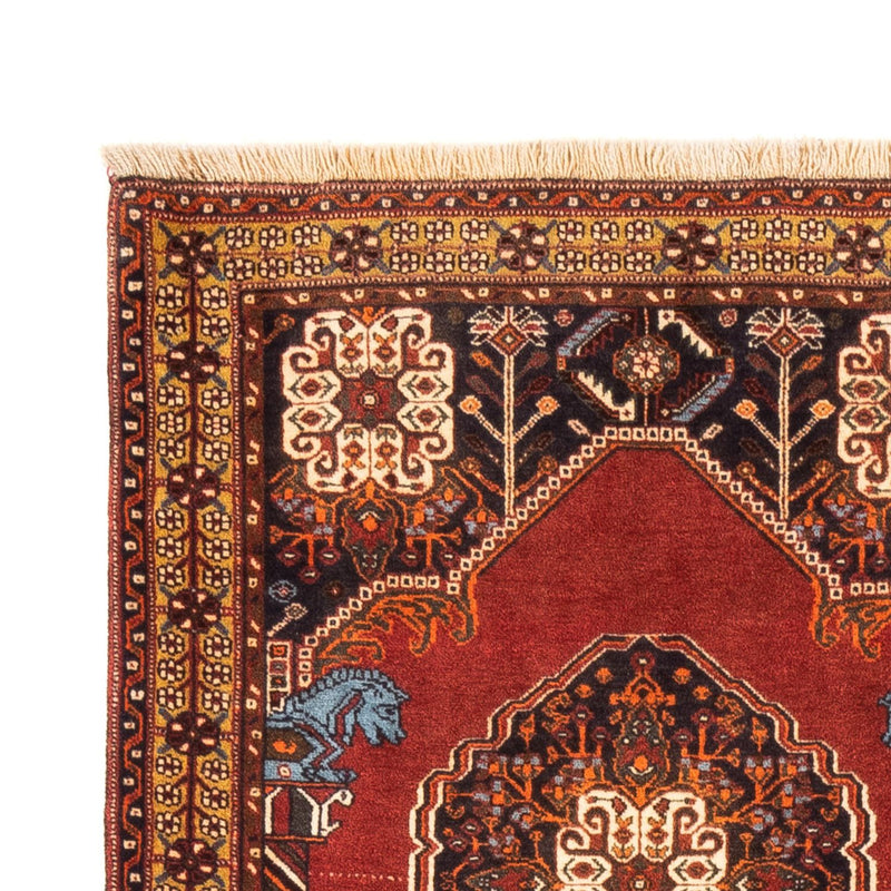 Tapis de couloir Tapis persan - Nomadic - 207 x 84 cm - rouge
