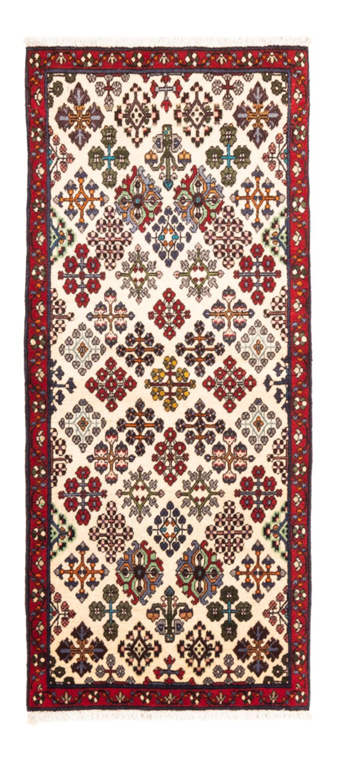 Tapis de couloir Tapis persan - Nomadic - 155 x 68 cm - crème