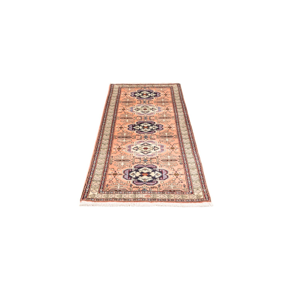 Tapis de couloir Tapis persan - Nomadic - 185 x 64 cm - saumon