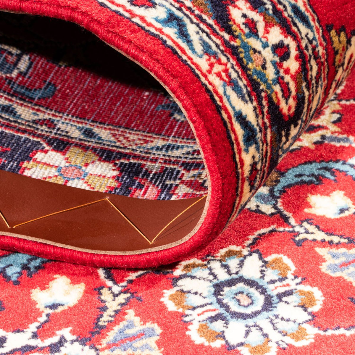 Tapis de couloir Tapis persan - Keshan - 190 x 67 cm - rouge