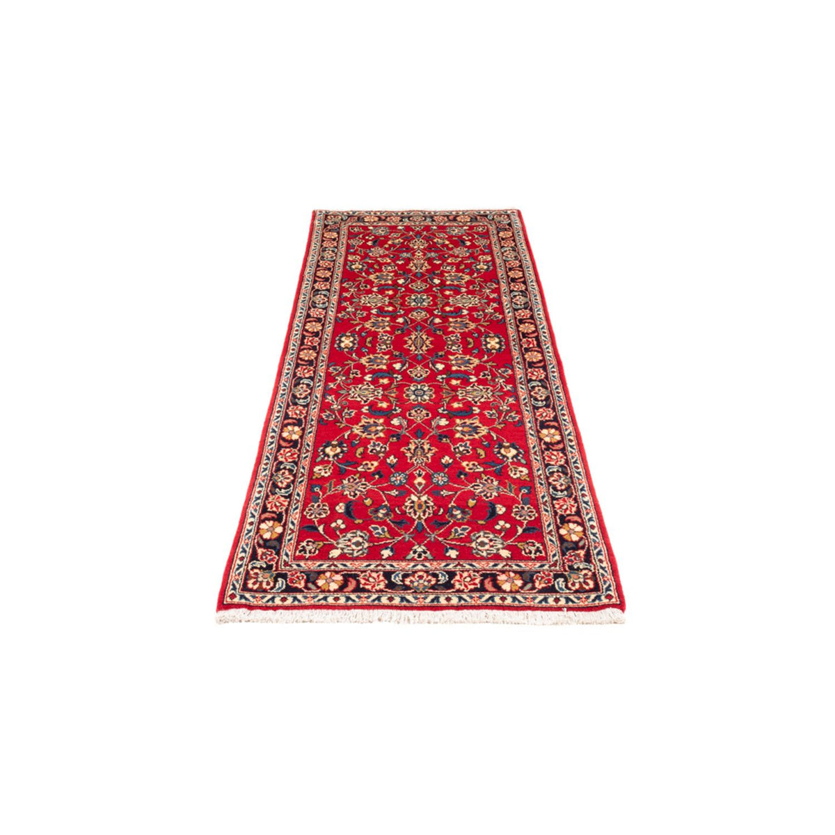 Tapis de couloir Tapis persan - Keshan - 190 x 67 cm - rouge