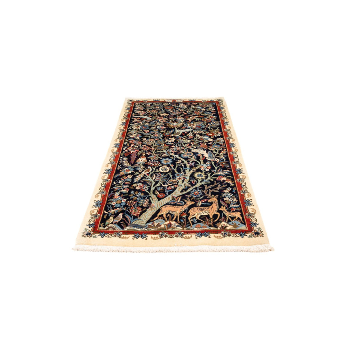 Tapis de couloir Tapis persan - Classique - 188 x 90 cm - bleu foncé
